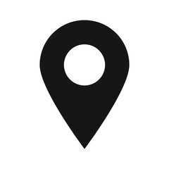 Maps pin. Location map icon. Location pin. Pin icon vector.