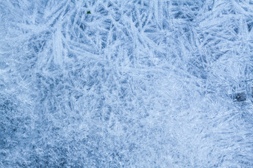 frozen water level - details of ice crystals