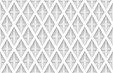 3d rendering. seamless modern soft light white square grid pattern wall background.