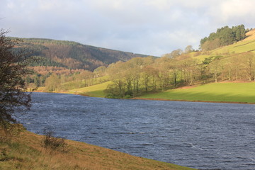 Fototapeta premium Views of Derwent reservoir, Derbyshire Peak district, UK