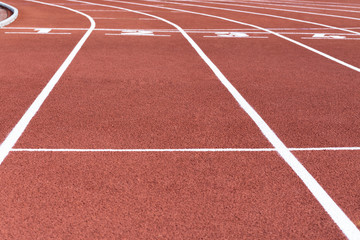 Fototapeta premium Red Running Track