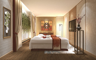 Fototapeta na wymiar 3d render of massage room
