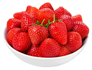 BOWL OF STRAWBERRIES CUT OUT