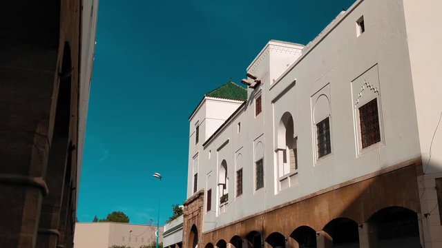 Pan view of streets of Habous - Casablanca - Morocco