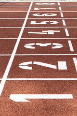 Red Running Track