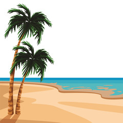Obraz na płótnie Canvas Beach and island scenery