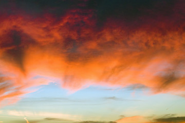 autumn Moscow sunset
