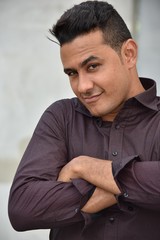 Portrait Of A Handsome Male Man