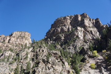 Fototapeta na wymiar rock in the mountains