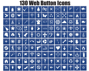 Web-130 Blue Random Button Icons