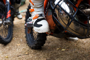 Motocross endurance wheel closeup