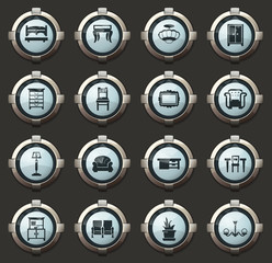 Furniture icons set