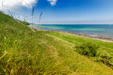 Coast landscape on the island Ruegen near the Cape Arkona