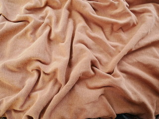 brown silk cloth background,texture of fabric cotton