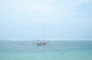 Fishing boats in the ocean, Bali