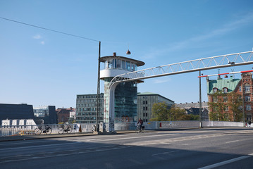 Copenhagen, Denmark - October 10, 2018: View of knippel bridge