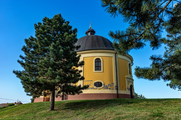 Sremski Karlovci, Serbia - May 2, 2018: Peace Chapel where the Treaty of Karlowitz was negotiated in Sremski Karlovci. That was signed on 26 January 1699 concluding the Austro-Ottoman War of 1683–97.