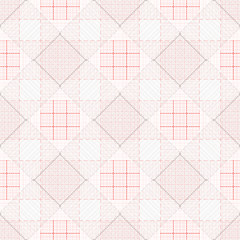 Fototapeta premium Square, lines. Seamless. Wallpaper. Red and white. Plaid, cloth.