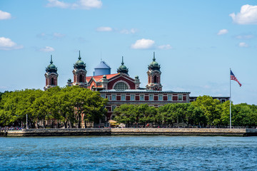Ellis Island in New York Harbor