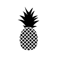 Obraz premium Pineapple icon, logo on white background