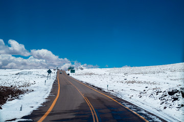 Road in snow