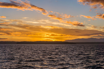 Golden Puget Sound Sunset  2