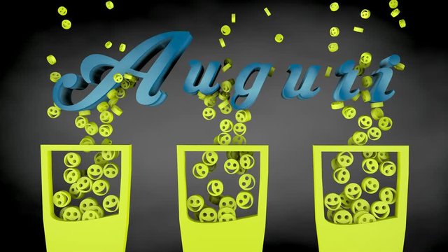 Auguri con gli emoji.