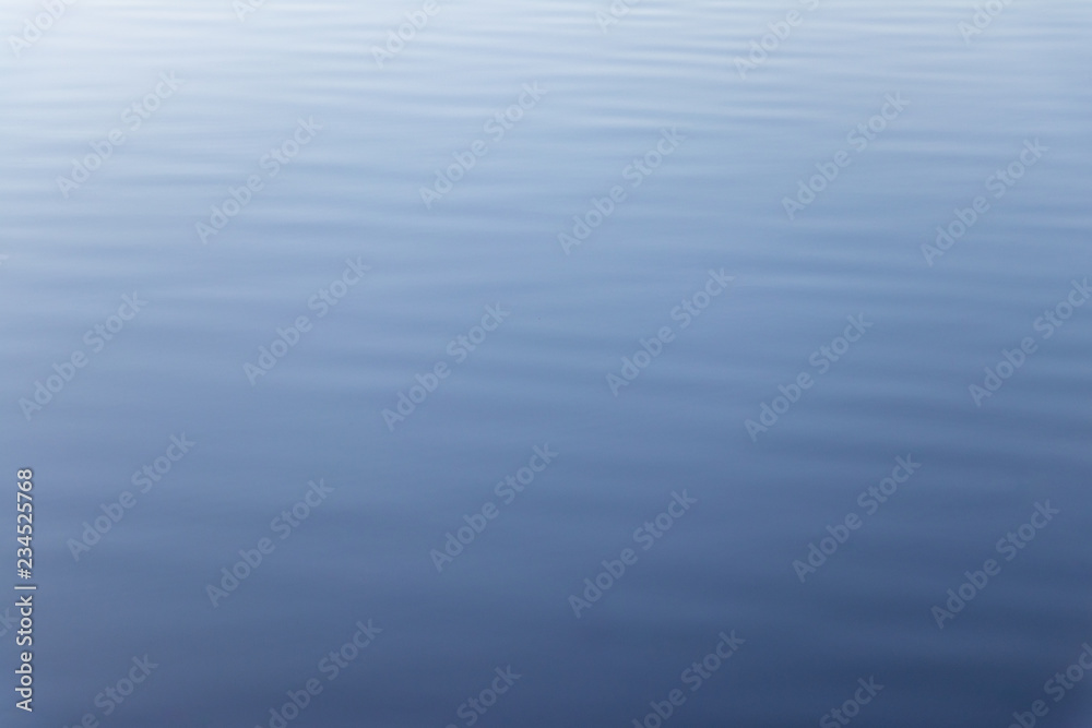 Wall mural background. blue ripples on the river \ sea