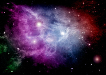 galaxy in a free space