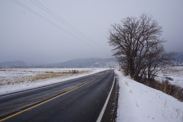 road in winter