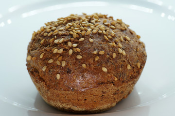 Homemade bread rolls also called rolls made from wholegrain whole-grain ingredients 