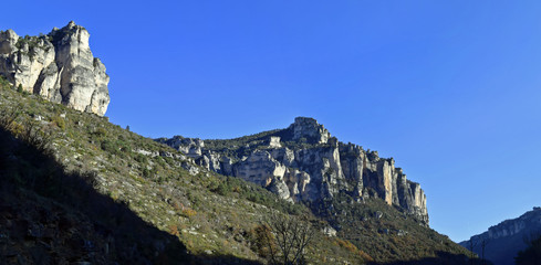 Gorges de la Jonte : les falaises