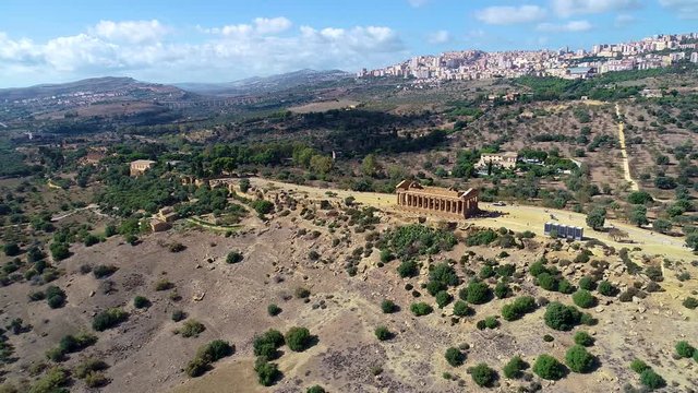 Valley of the Temples. An archaeological site in Agrigento (ancient Greek Akragas), Sicily.