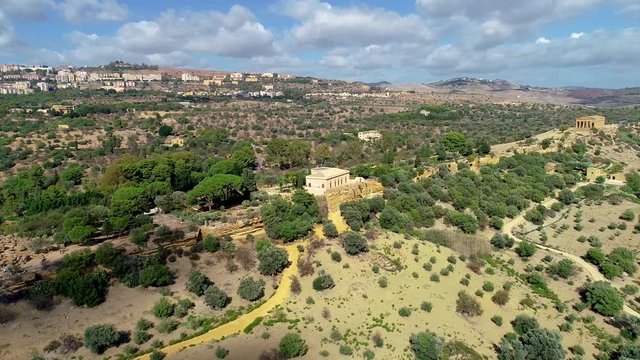Valley of the Temples. An archaeological site in Agrigento (ancient Greek Akragas), Sicily.
