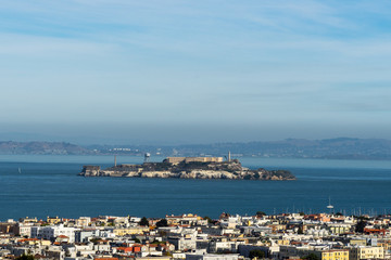 Obraz premium view at Alcatraz Island
