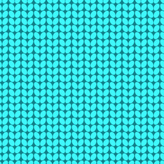 Seamless knitted background. Natural material fabric. Blue backdrop