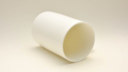 white ceramic cup of coffee with shadow