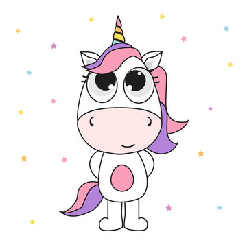 cute unicorn illustration