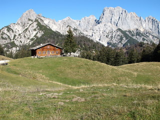 wandern in den bergen