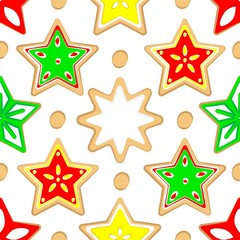 Pattern colored Christmas sweets