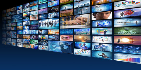 Collage of various business concepts