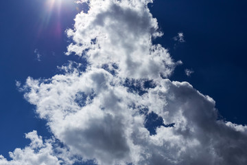 Cloud sunny day summer nature.