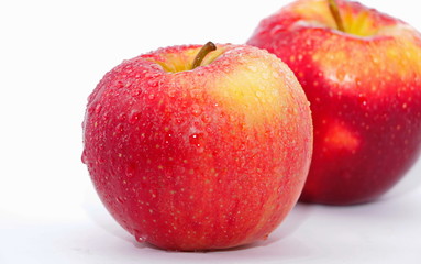 ripe apple grown in the garden