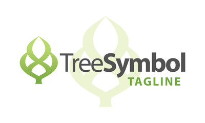 Abstract Tree Symbol Icon or Logo Concept