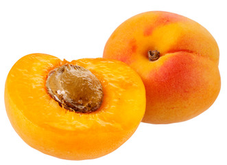 WHOLE AND HALF APRICOT CUT OUT