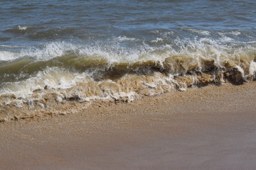 waves on the beach