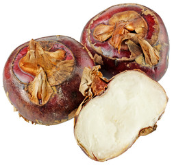 THREE WATER CHESTNUTS  CUT OUT