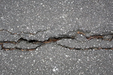 Obraz premium a crack in the asphalt