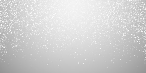 Random white dots Christmas background. Subtle fly