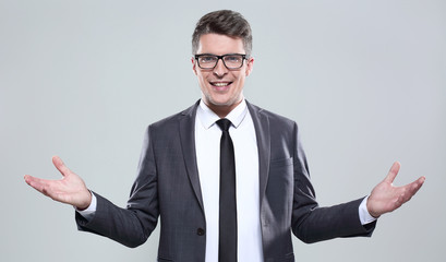 young man in a suit smiling